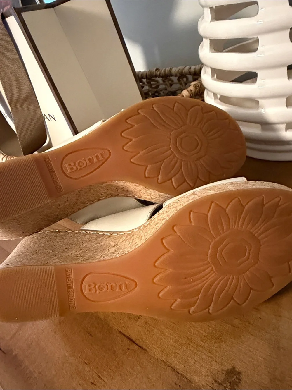 Born slip ivory wedge